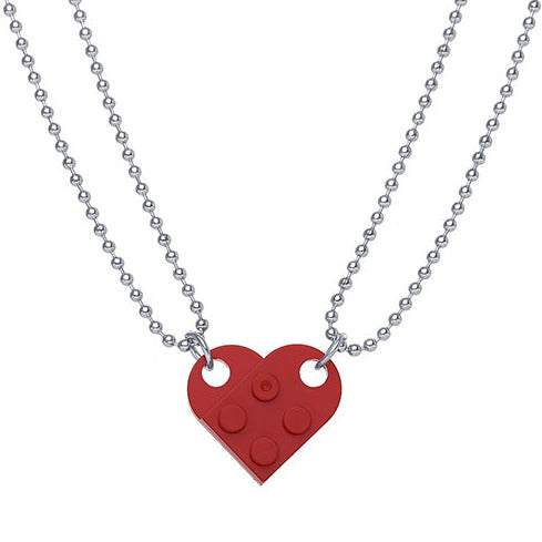 Lego heart deals necklace for two