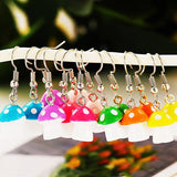 Resin Small Mushroom Earrings E186 Choice of Colours